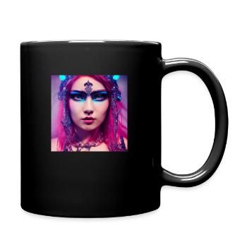 Wikingerkrieger - Tasse einfarbig - Schwarz - Rechts