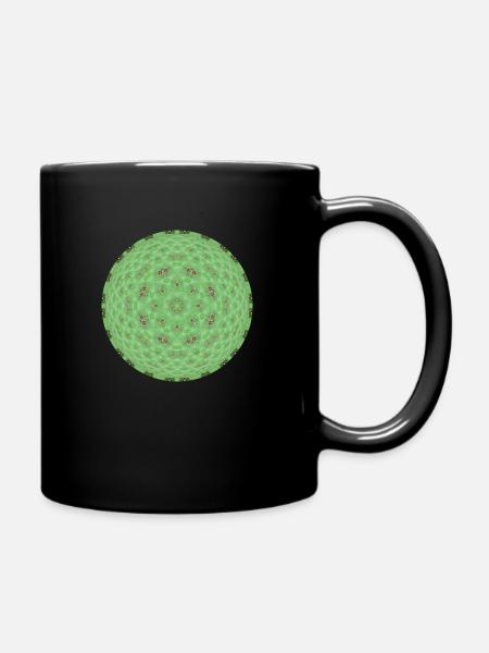 Mandala Sphere 5 - Tasse einfarbig - Schwarz