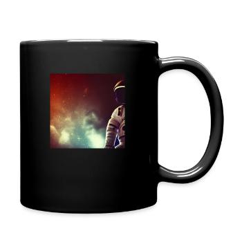 Astronaut - Tasse einfarbig - Schwarz - Rechts