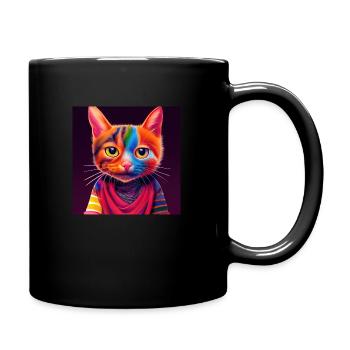 cute cat kitten - Mug uni - noir - Droite