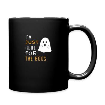 Halloween I'm just here for the boo's black - Full Colour Mug - black - Right