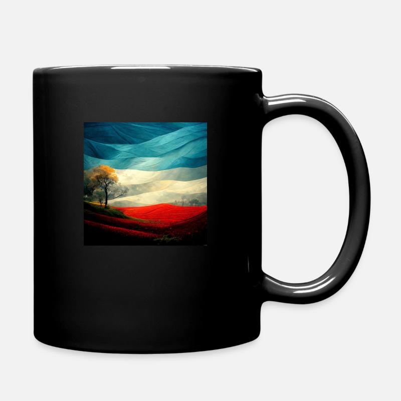Land - Tasse einfarbig - Schwarz