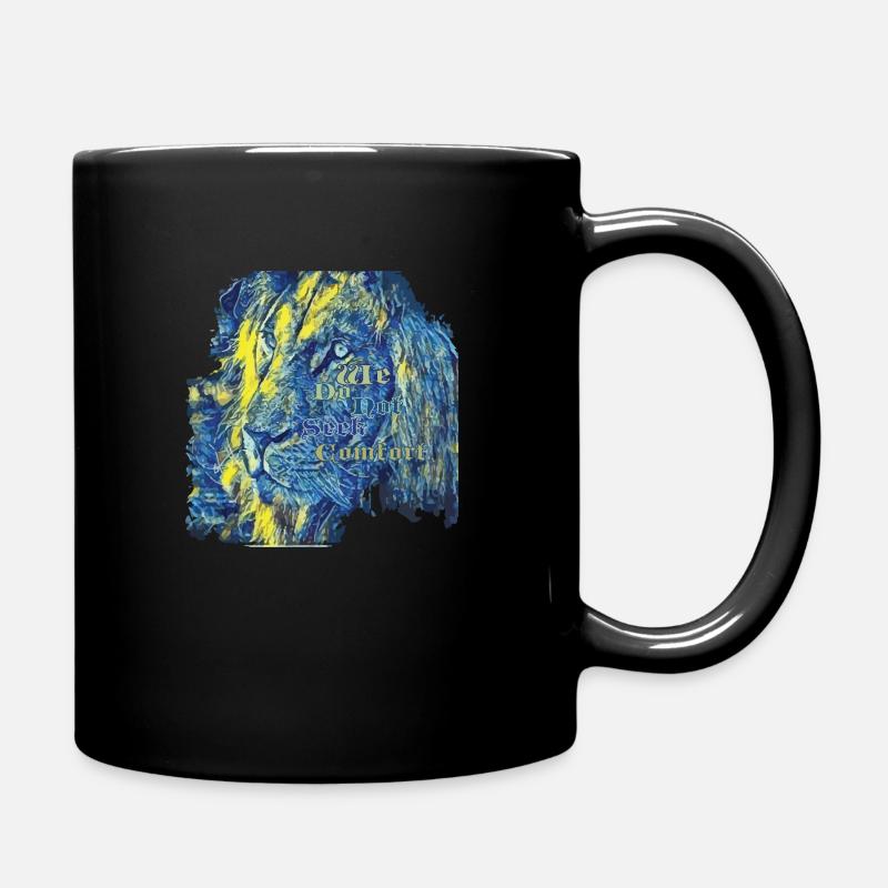 we do not seek comfort - Full Colour Mug - black