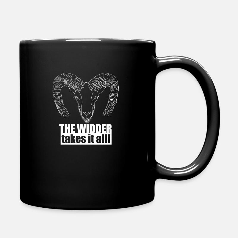 The Widder takes it all Horoskop - Tasse einfarbig - Schwarz