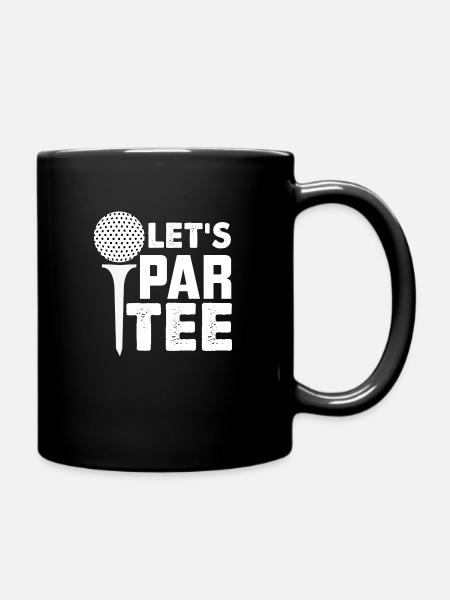 LET'S PAR TEE - Tasse einfarbig - Schwarz