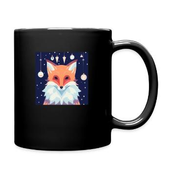 Fox Sweet Christmas - Full Colour Mug - black - Right