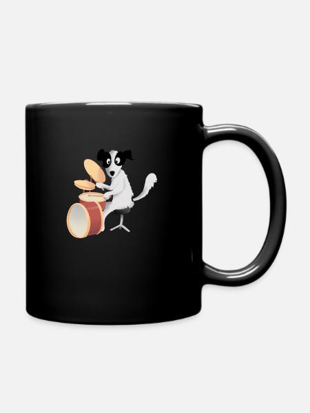 Chien tambour - Mug uni - noir