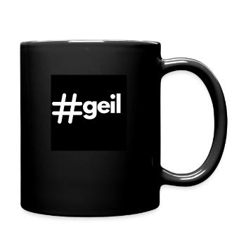 cold smooth tasty - Tasse einfarbig - Schwarz - Rechts