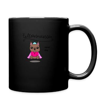 Fell Prinzessin - Tasse einfarbig - Schwarz - Rechts
