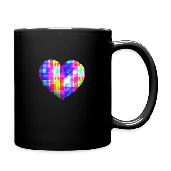 Cœur Coloré Symbole Forme Amour - Mug uni - noir - Droite