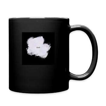 love - Tasse einfarbig - Schwarz - Rechts