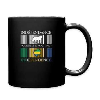 Independence du gabon - Mug uni - noir - Droite