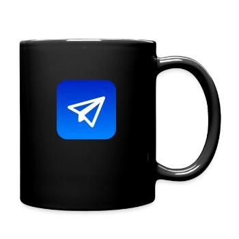 Send symbol - Full Colour Mug - black - Right