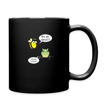 Birds and bees - Full Colour Mug - black - Right
