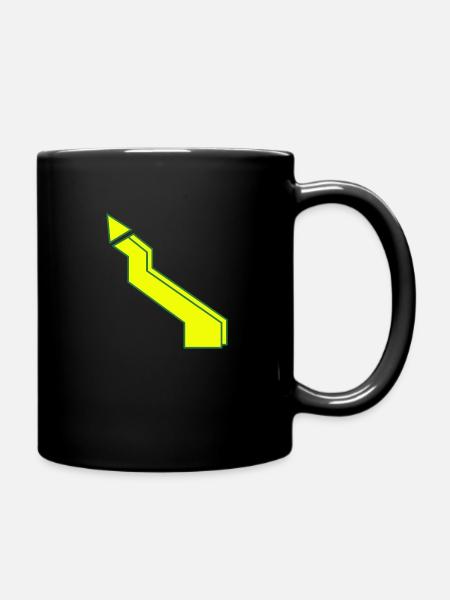 Blitz gelb - Tasse einfarbig - Schwarz