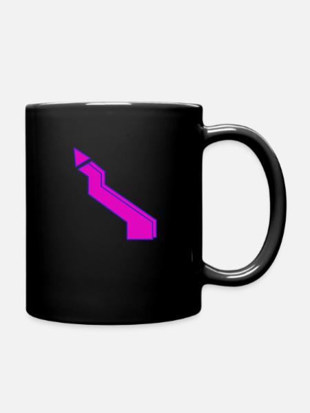Blitz pink - Tasse einfarbig - Schwarz