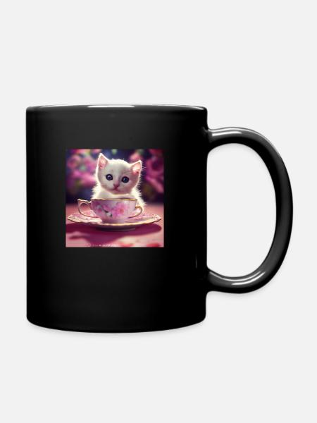 mignon chaton - Mug uni - noir
