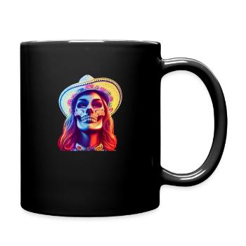 Cowboy halloween woman - Mug uni - noir - Droite