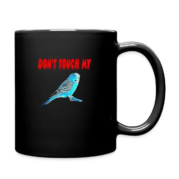 Perruche ondulée - Mug uni - noir - Droite