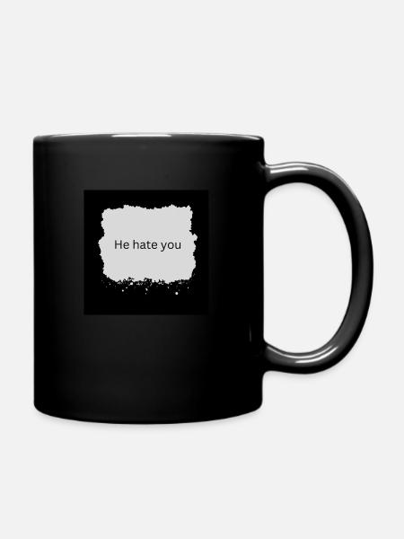 hate 1 - Tasse einfarbig - Schwarz