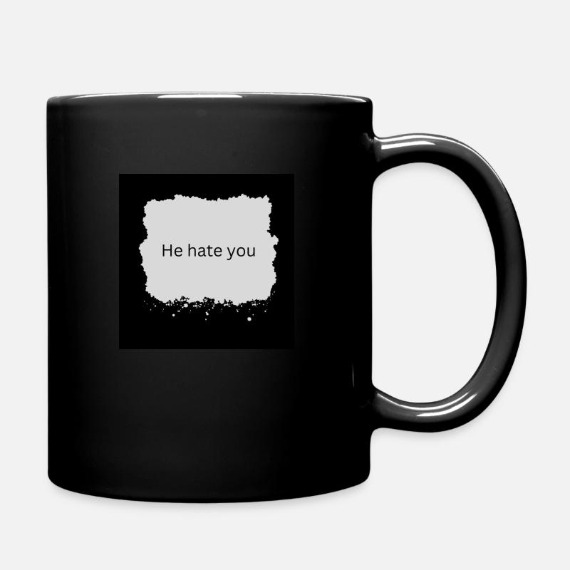 hate 1 - Tasse einfarbig - Schwarz