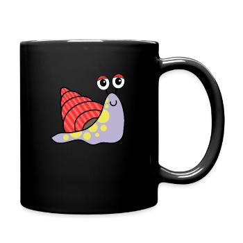 Cartoon Snail - Full Colour Mug - black - Right
