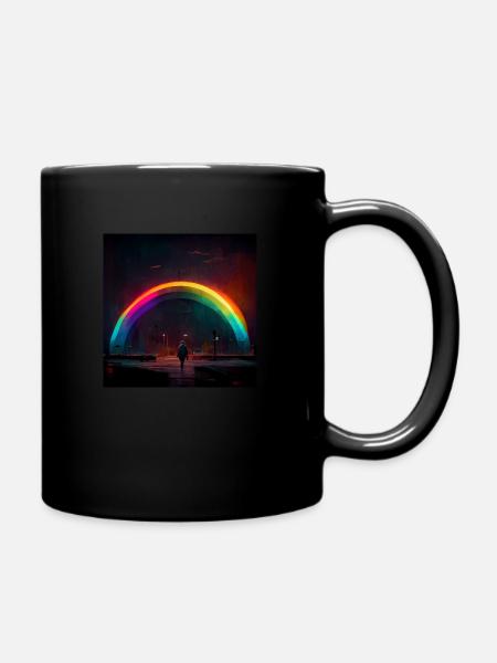 Rainbow - Tasse einfarbig - Schwarz