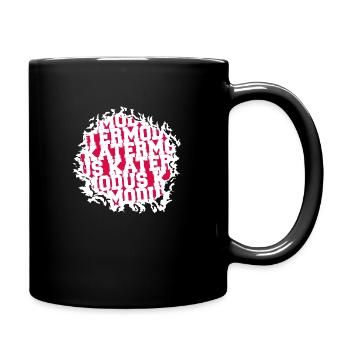 amour chat persan drôle anniversaire - Mug uni - noir - Droite
