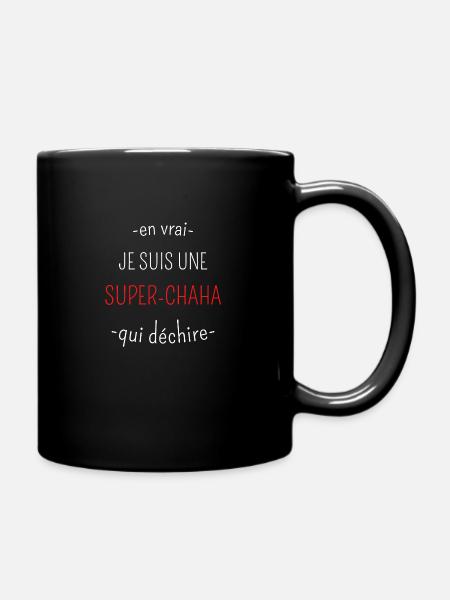 Super Chacha Qui Déchire - Mug uni - noir