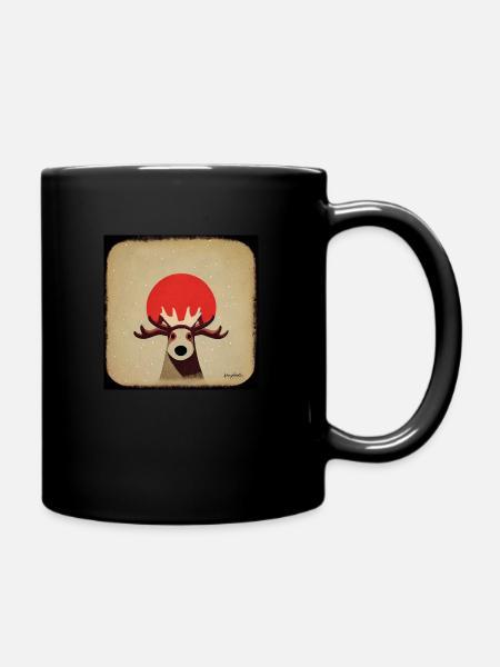 Rudolf - Tasse einfarbig - Schwarz