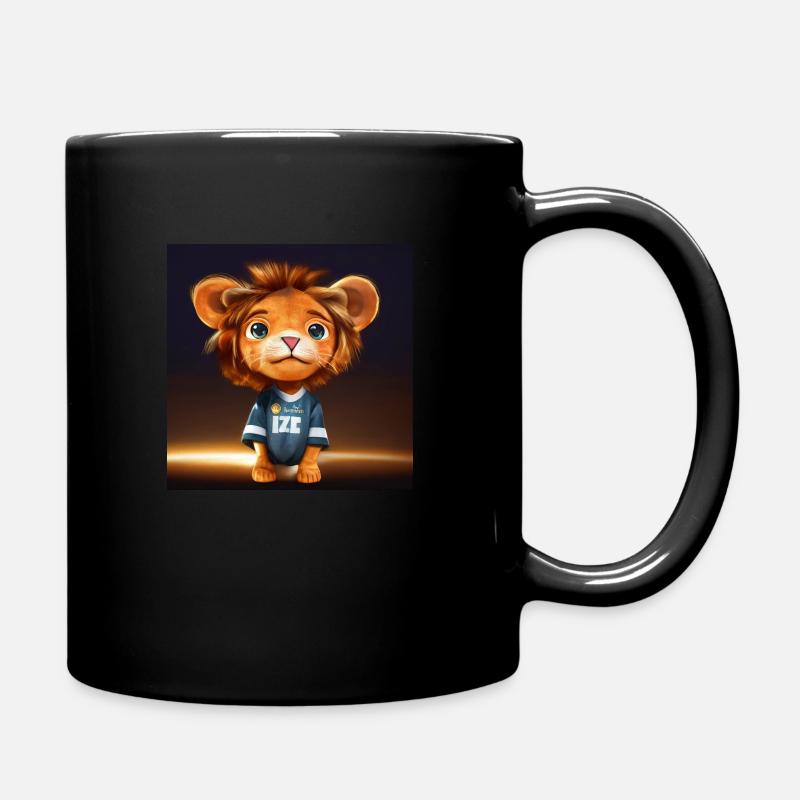 Süßer Löwe - Tasse einfarbig - Schwarz