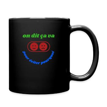 on dit ça va - Mug uni - noir - Droite