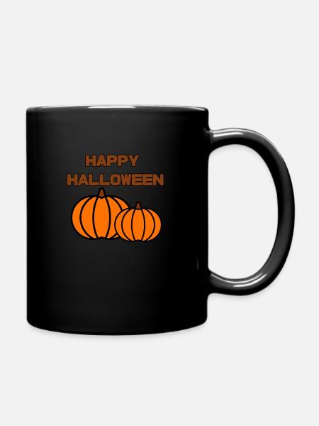 Halloween - Pumpkin - Full Colour Mug - black