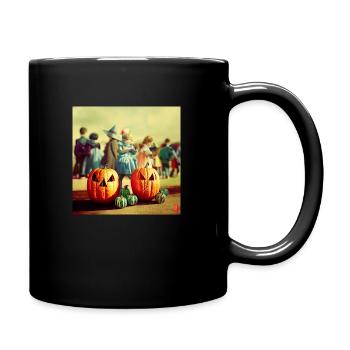 Halloween - Tasse einfarbig - Schwarz - Rechts
