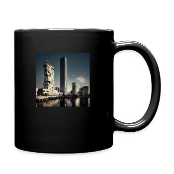 Urbanes Wachstum - Tasse einfarbig - Schwarz - Rechts
