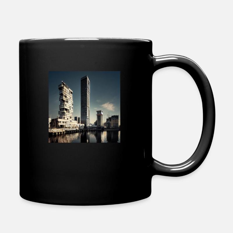 Urbanes Wachstum - Tasse einfarbig - Schwarz