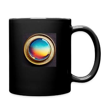 Blick in die Zukunft - Tasse einfarbig - Schwarz - Rechts