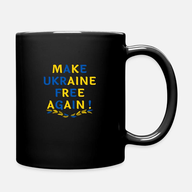 Ukraine - Tasse einfarbig - Schwarz