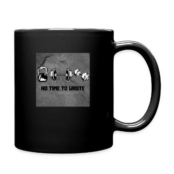 NO TIME TO WASTE - Tasse einfarbig - Schwarz - Rechts