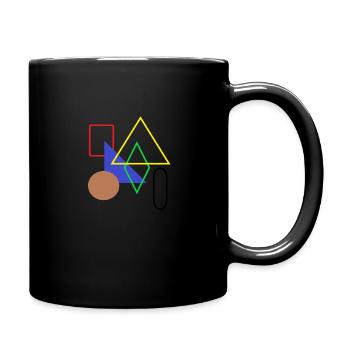 Formes de base Géométrie Formes géométriques Motifs - Mug uni - noir - Droite