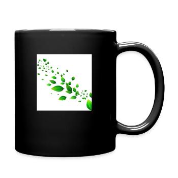 feuille - Mug uni - noir - Droite