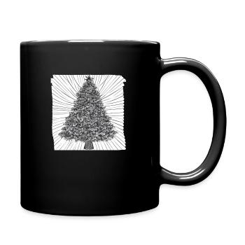 Arbre de Noël Arbre de Noël Vacances hiver 25 - Mug uni - noir - Droite