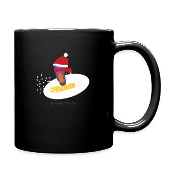 Moule-Frite au ski - Mug uni - noir - Droite