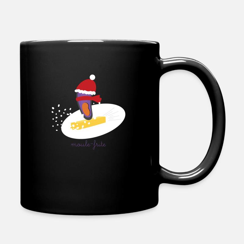 Moule-Frite au ski - Mug uni - noir
