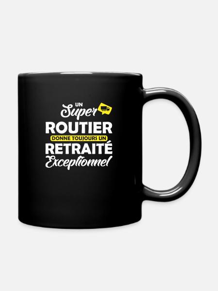 super routier - retraité exceptionnel - Mug uni - noir