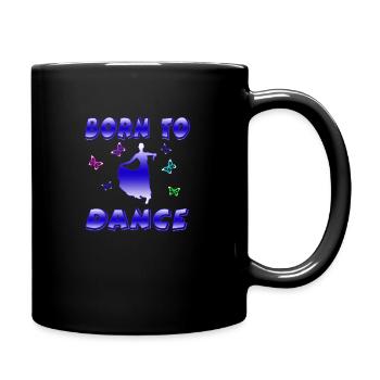 Tanzen - Tasse einfarbig - Schwarz - Rechts
