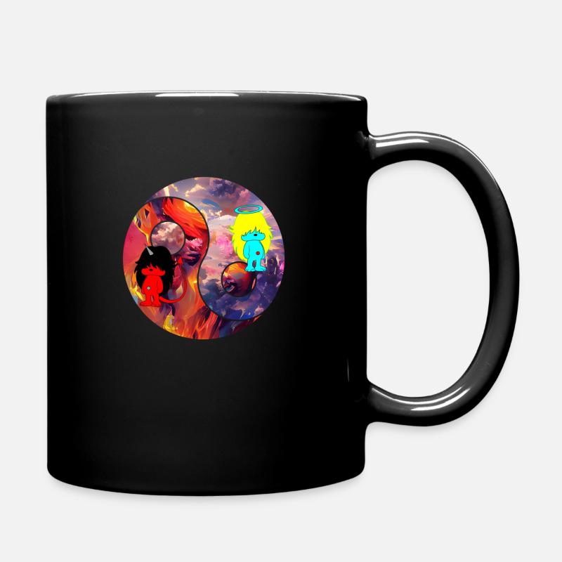 Unmögliche Balance - Tasse einfarbig - Schwarz