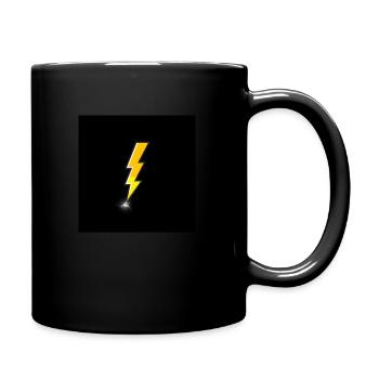 Blitz Logo - Tasse einfarbig - Schwarz - Rechts