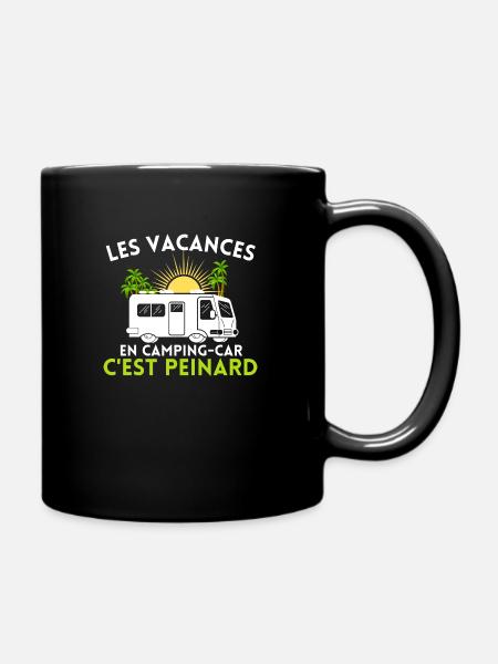 humour camping car vacances peinard - Mug uni - noir