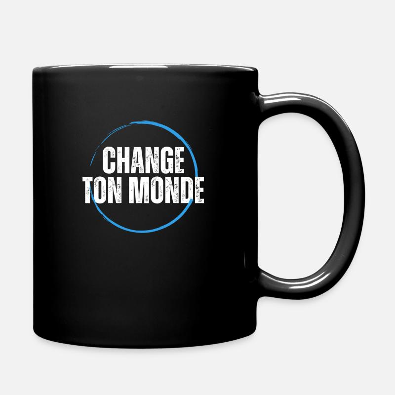 T-shirt positive attitude - Mug uni - noir